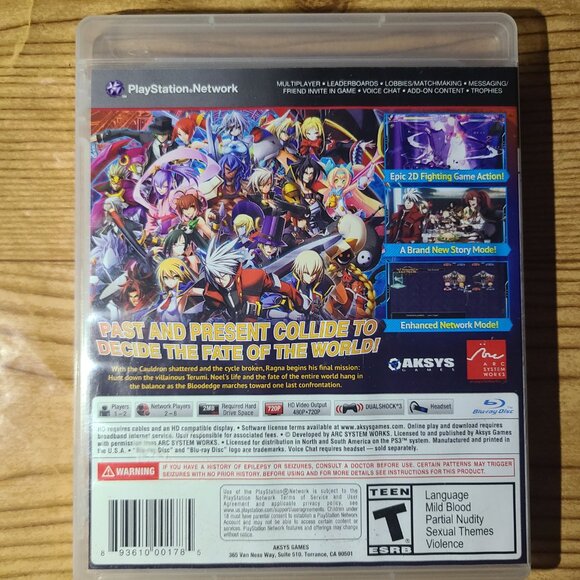 Blazblue Chronophantasma Sony PS3 Game (no manual) - Picture 4 of 4